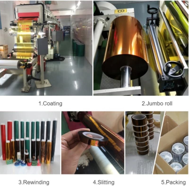 เทปปิดบังโพลีไมด์สีอำพัน