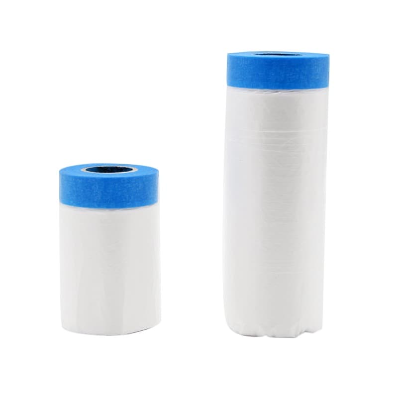 Előragasztott kék takarófólia