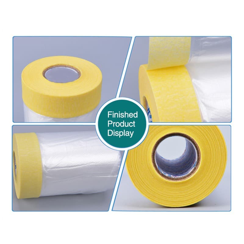 Előragasztott kék takarófólia