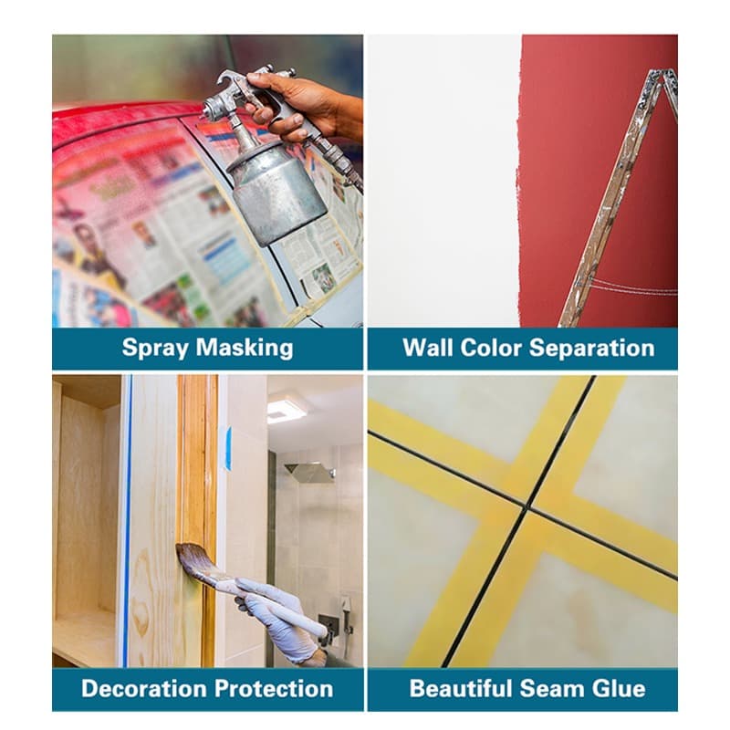 Automotive Spray Painting Masking Paper Tape