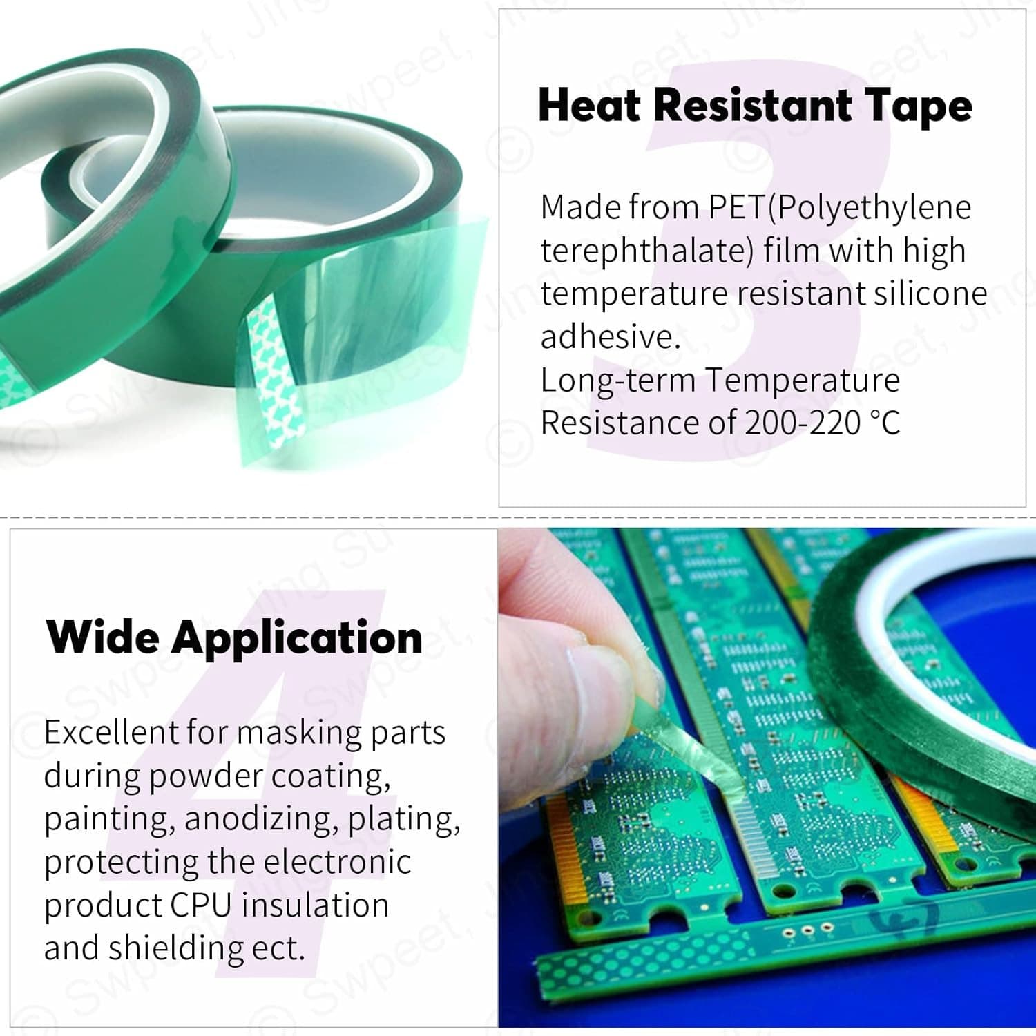 Синяя полиэстеровая лента для позиционирования в процессе