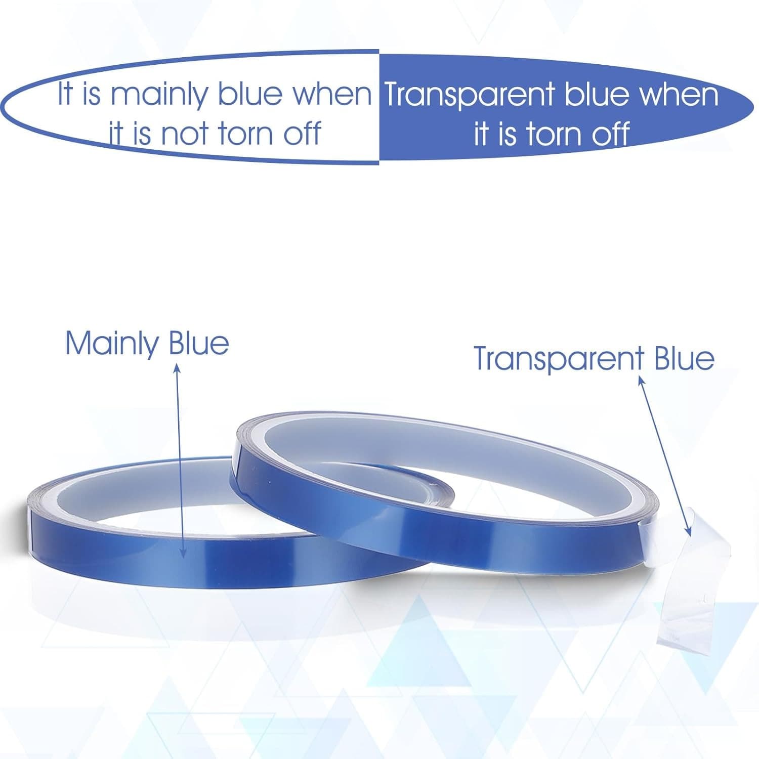 Синяя полиэстеровая лента для позиционирования в процессе