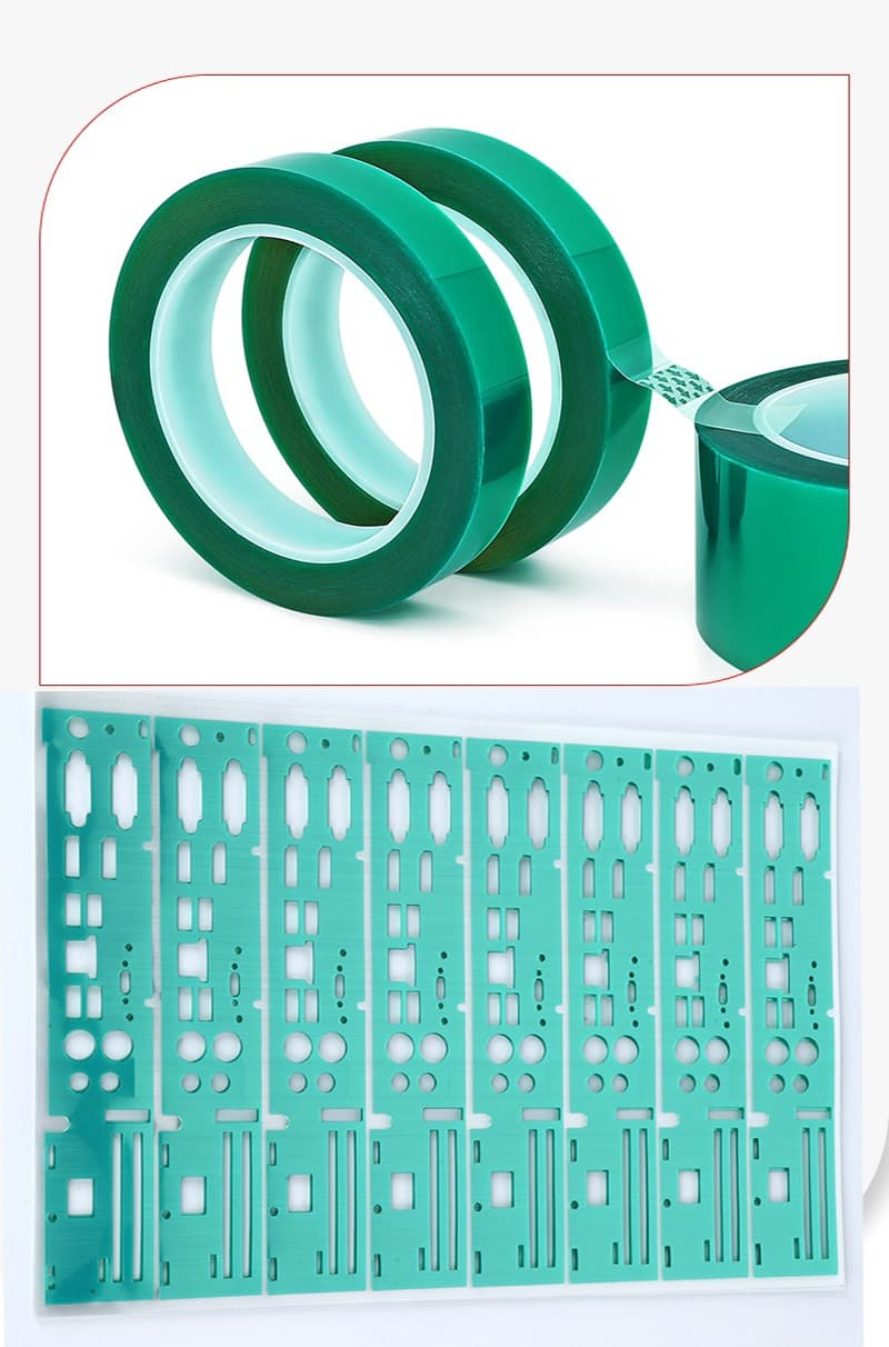 Green PET High Temperature Masking Tape