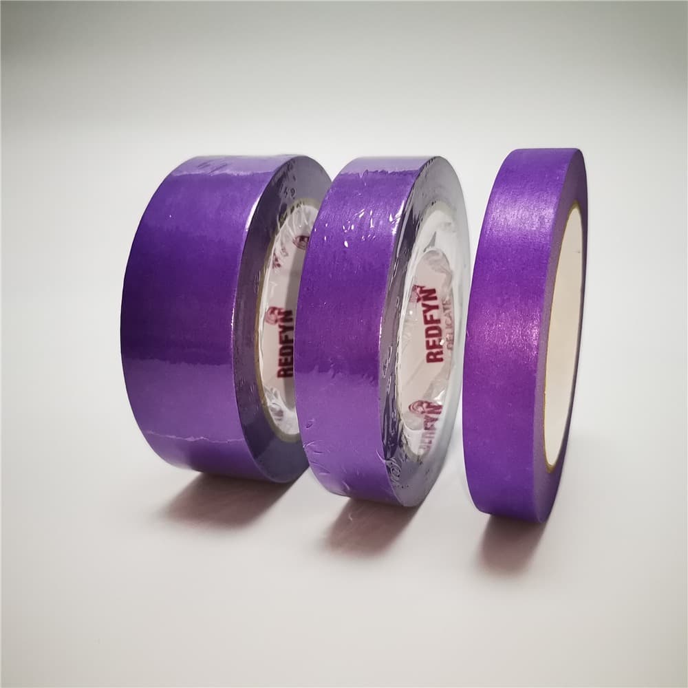 Fioletowa taśma maskująca z papieru ryżowego do ostrych linii
