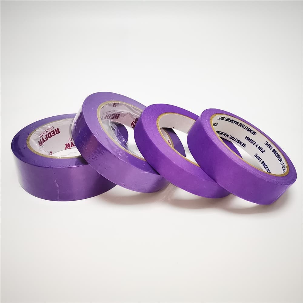 Fioletowa taśma maskująca z papieru ryżowego do ostrych linii